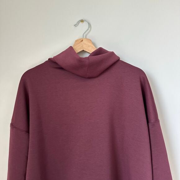 Dear Scarlett Jet Set Vienna Cowl Neck Pullover Sweatshirt Wine L NWT - Picture 10 of 10